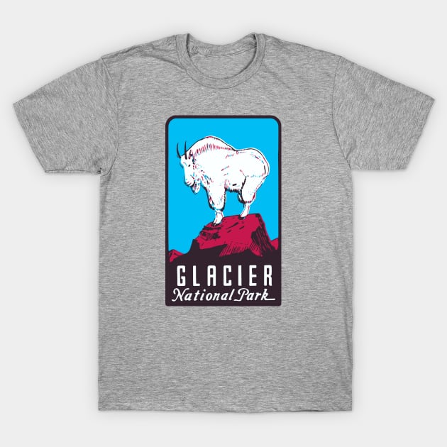 Glacier National Park T-Shirt by Widmore